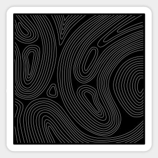 Lines On Black Sticker